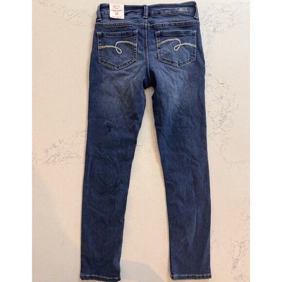 NWT Justice Jeans Girls 10 Super Skinny Distressed Mid Rise Soft Stretch Kids - Picture 9 of 10